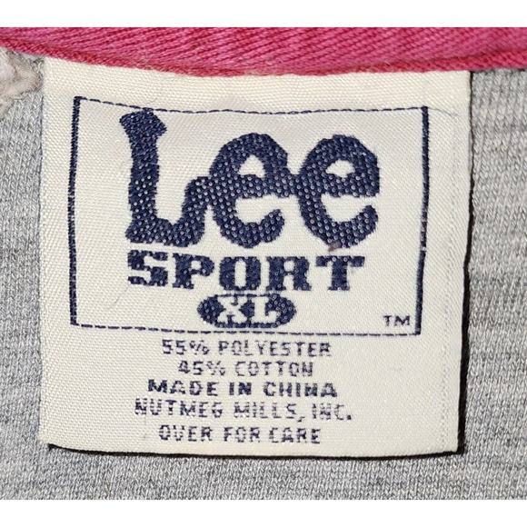 VTG Lee Sport 49ers Sweatshirt NFL Football V Neck Pullover Gray  XL -FLAWED - Picture 3 of 5